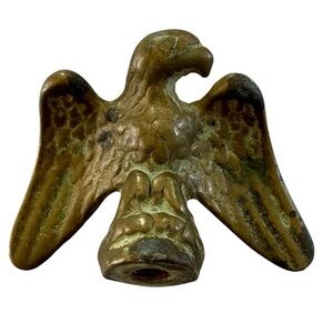 Vintage Brass Eagle Lamp Finial